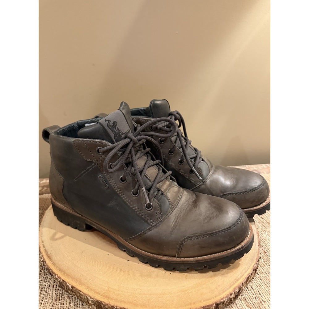 Patagonia Tin Shed 6" Waterproof Forge Grey Boots Men's Size 10.5‎ Vibram Sole